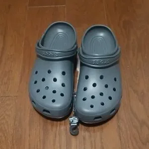 CROCS | Shoes | New Crocs Gray Loafers Slipons | Poshmark